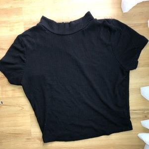 Faux turtle neck  crop top